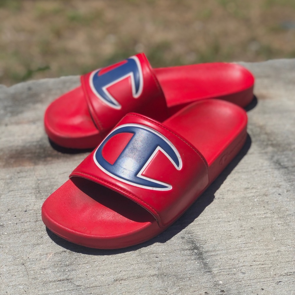 Red Champion Slides